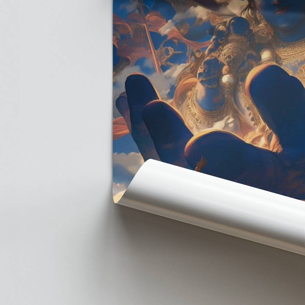 Poster „Göttliche Hand“.