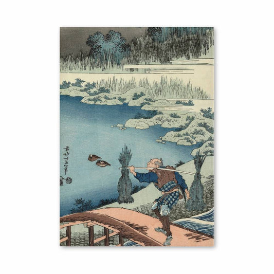 Poster Pêcheur sur le Pont