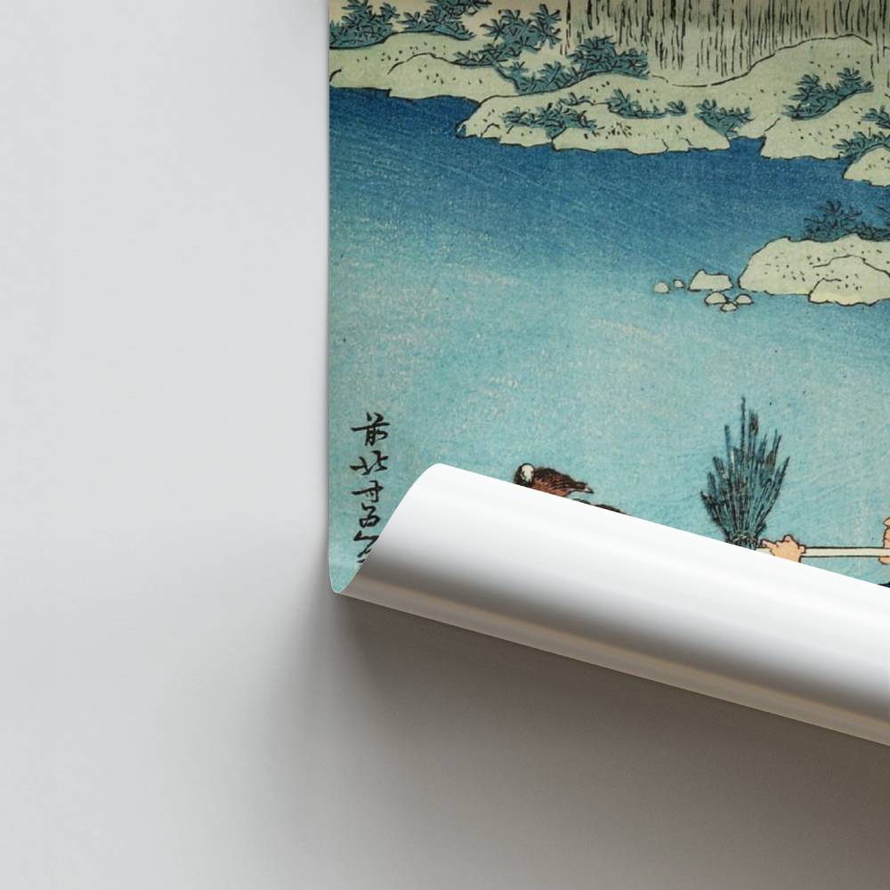 Poster Pêcheur sur le Pont