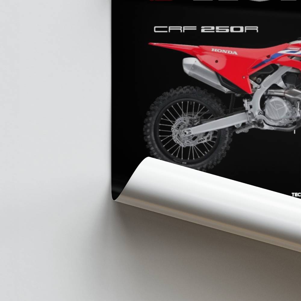 Honda CRF250R Rennplakat