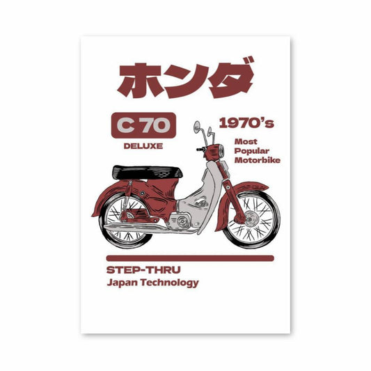 Poster Rétro Honda C70