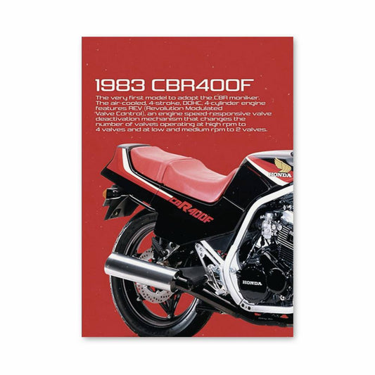 Poster 1983 CBR400F