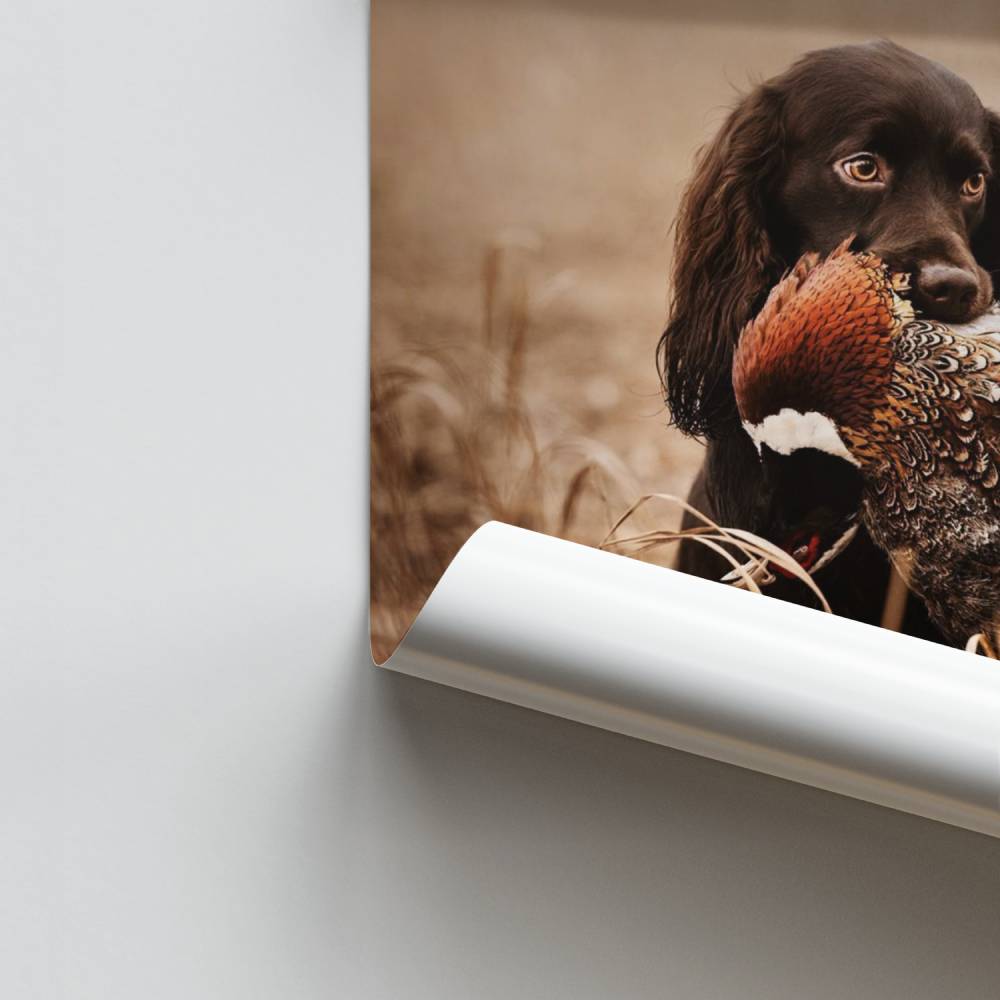 Poster Chasseur Rustique