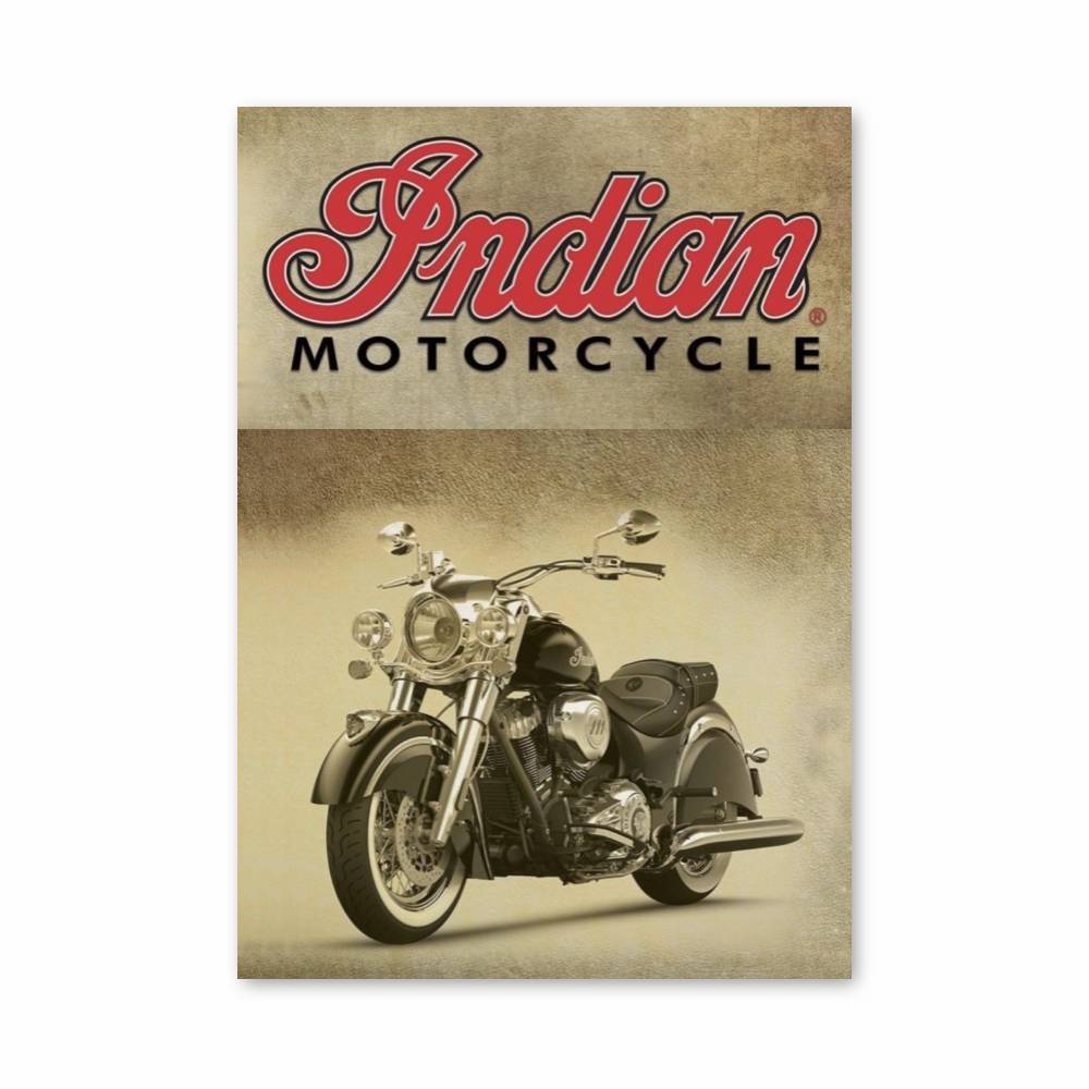 Poster Indian Vintage Motorcycle