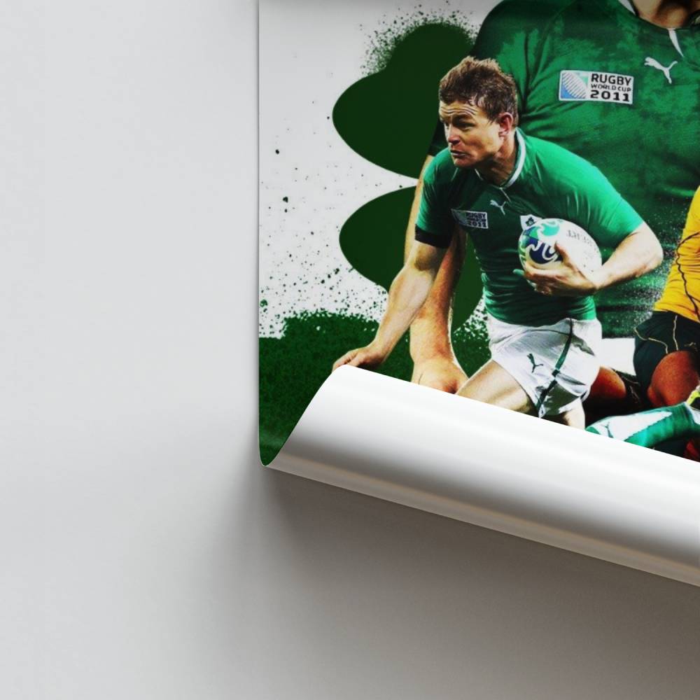 Poster Irische Rugby-Leidenschaft
