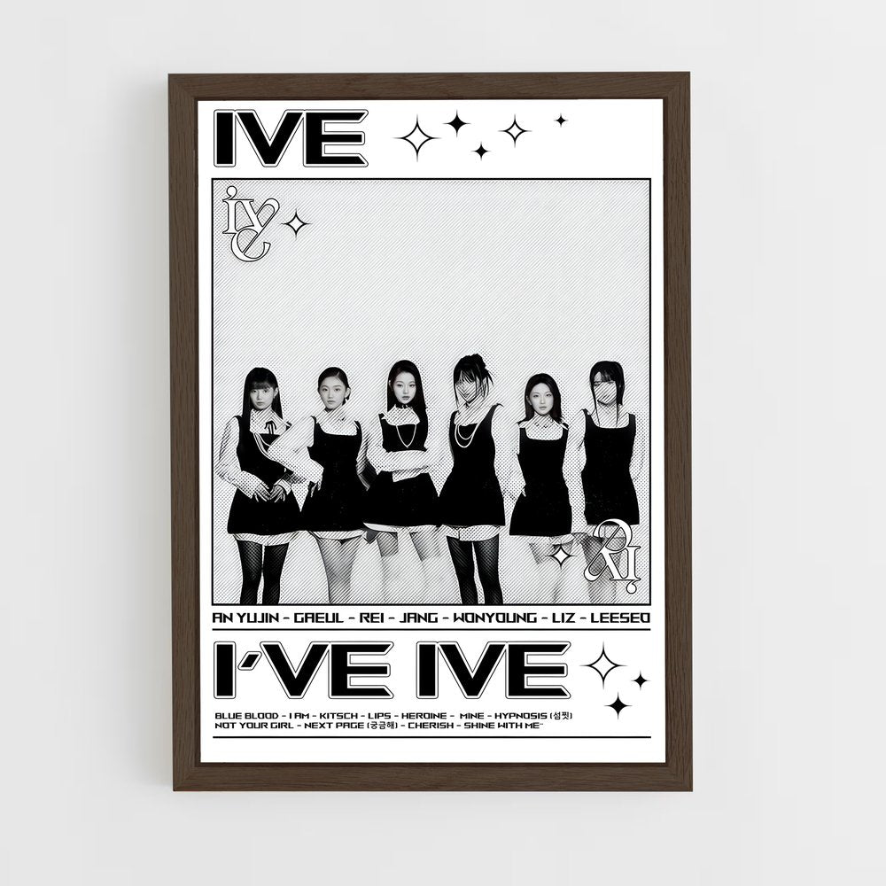 ive-10 cadre Bois foncé