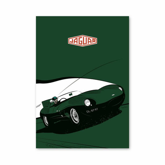 Poster Voiture Classique Jaguar
