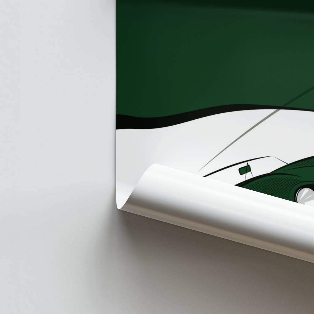 Poster Voiture Classique Jaguar