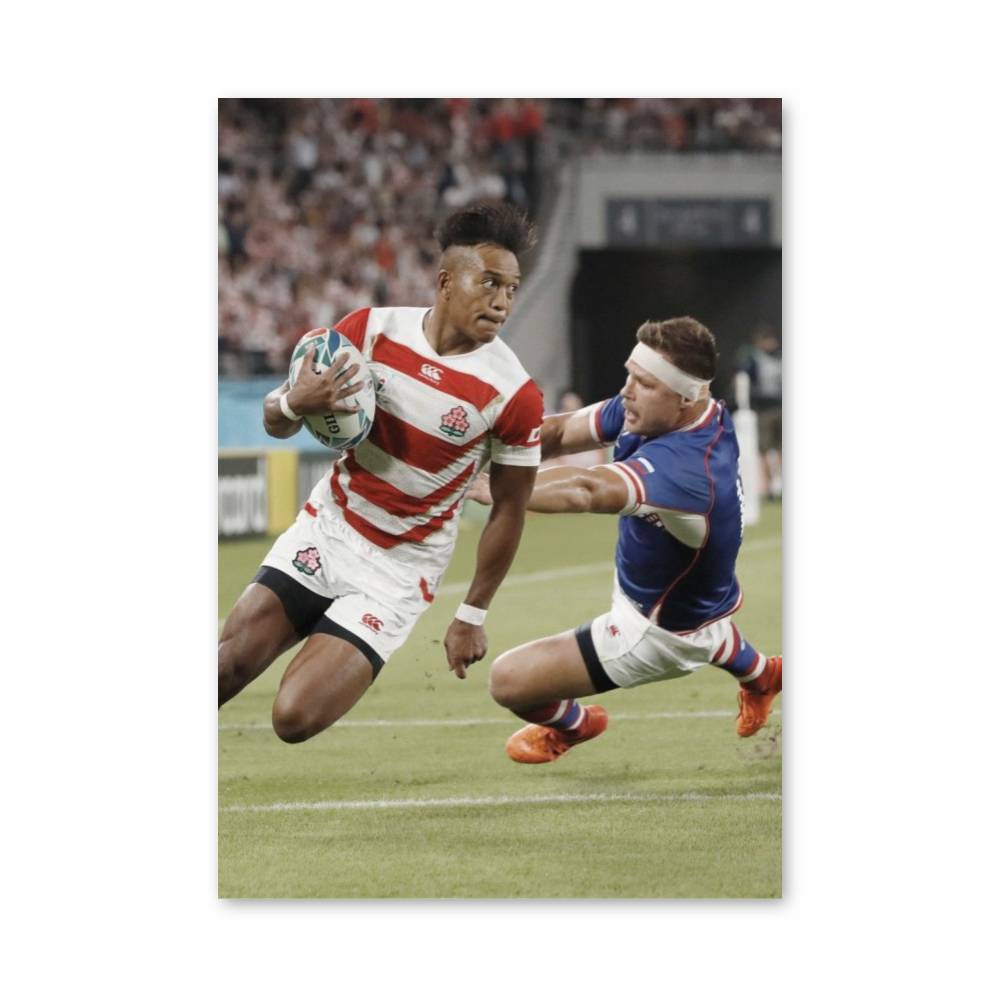 Poster Rugby Japonais Action