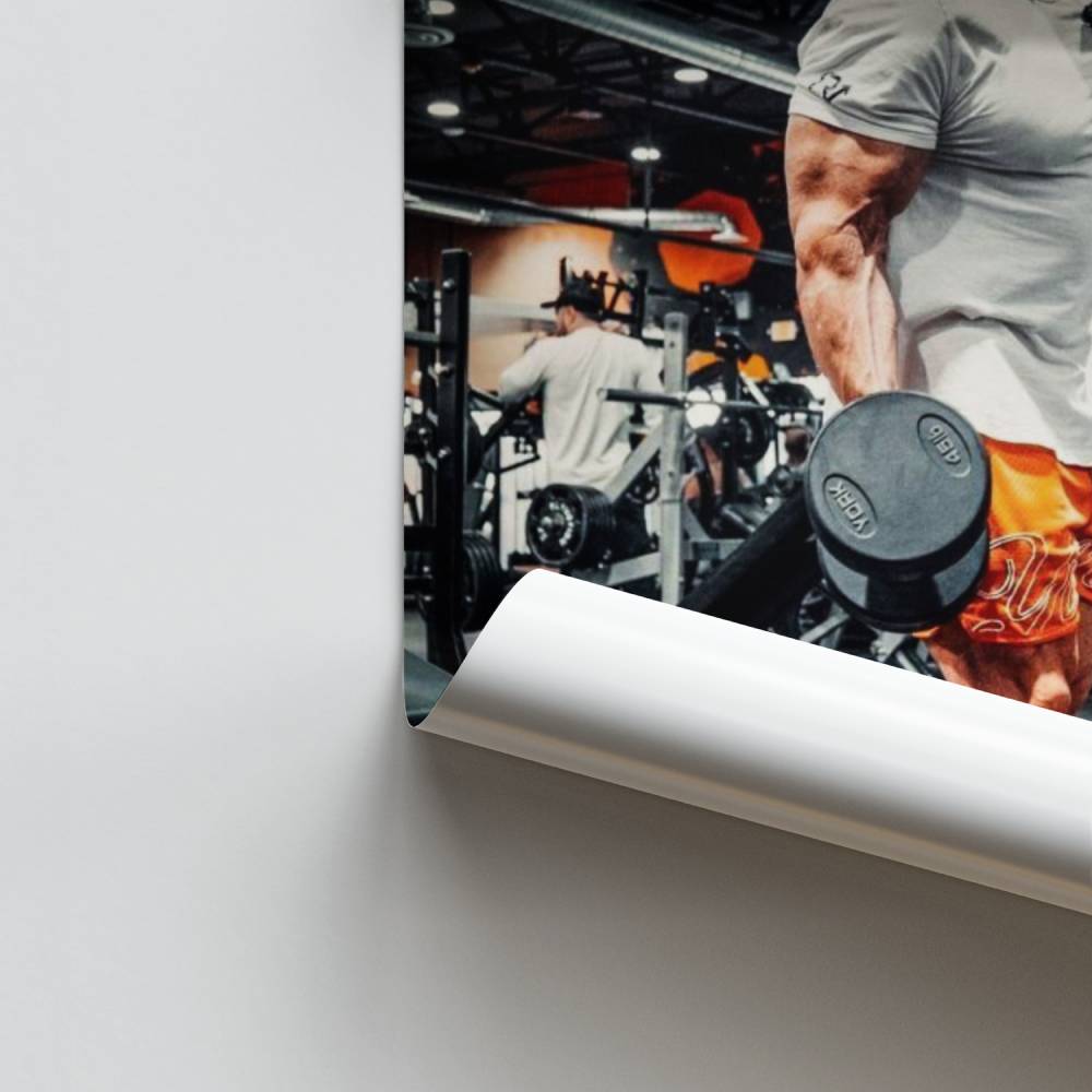 Poster zur Bodybuilding-Intensität