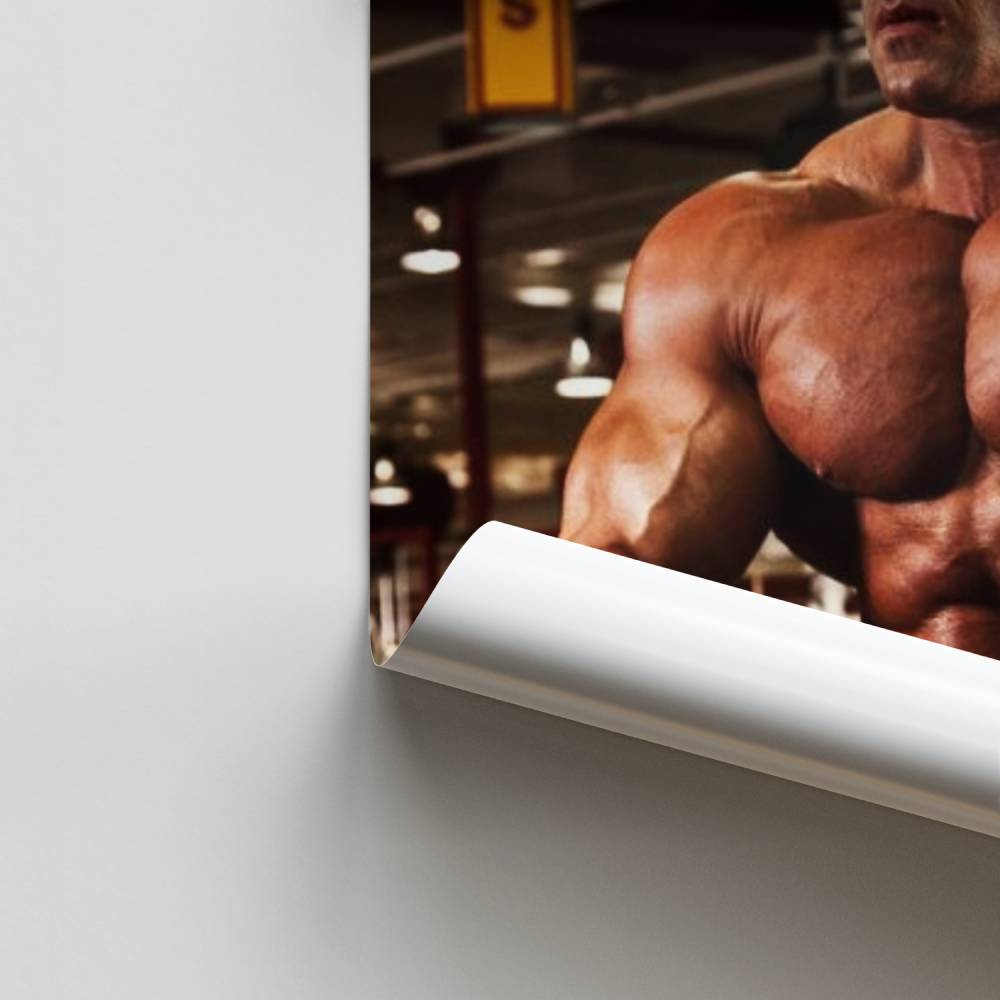 Poster „Macht und Entschlossenheit“.