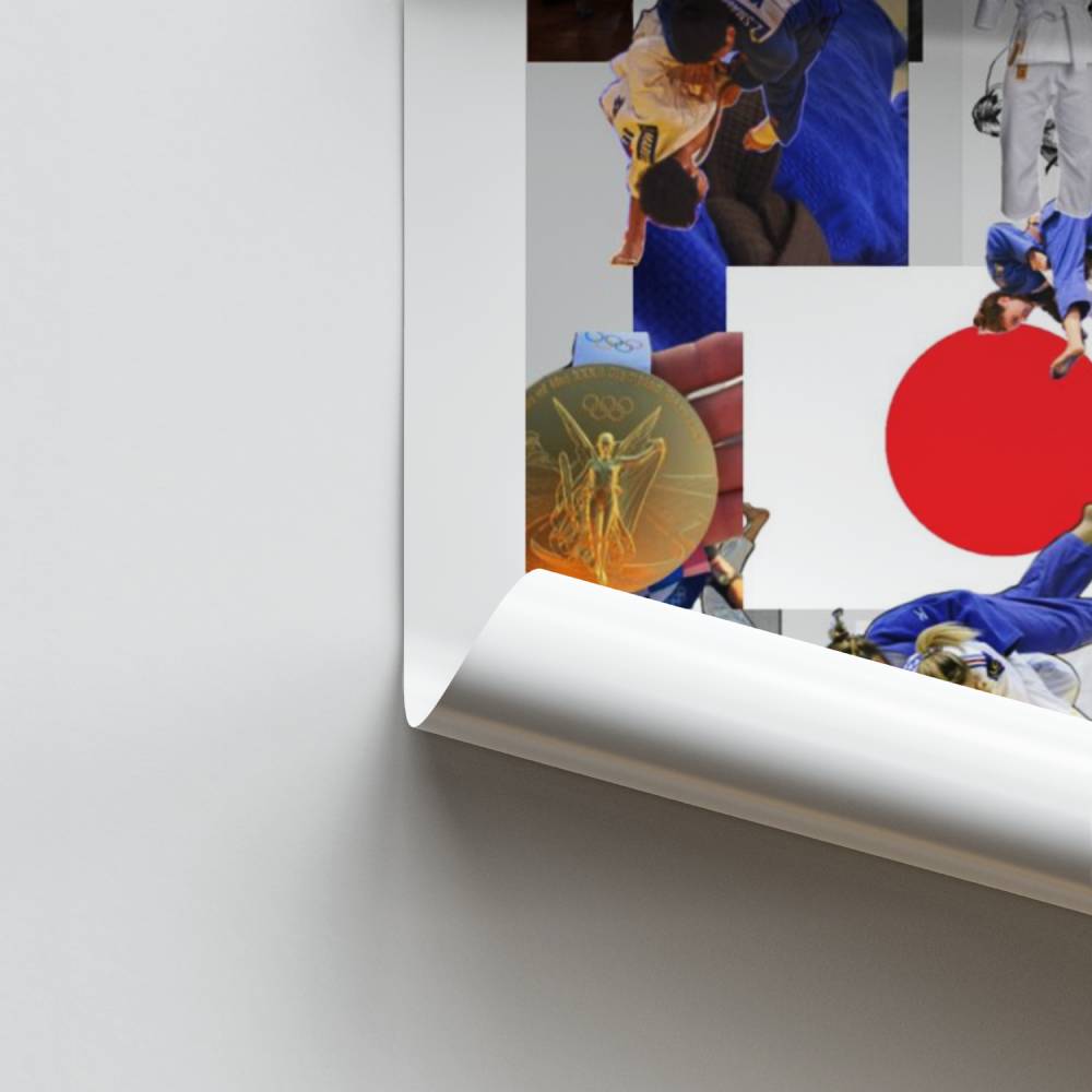 Japanisches Judo-Geist-Poster