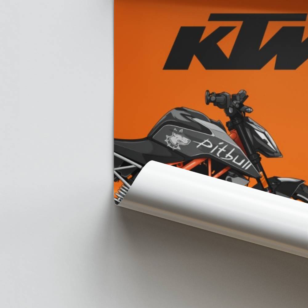 KTM Motorrad Poster