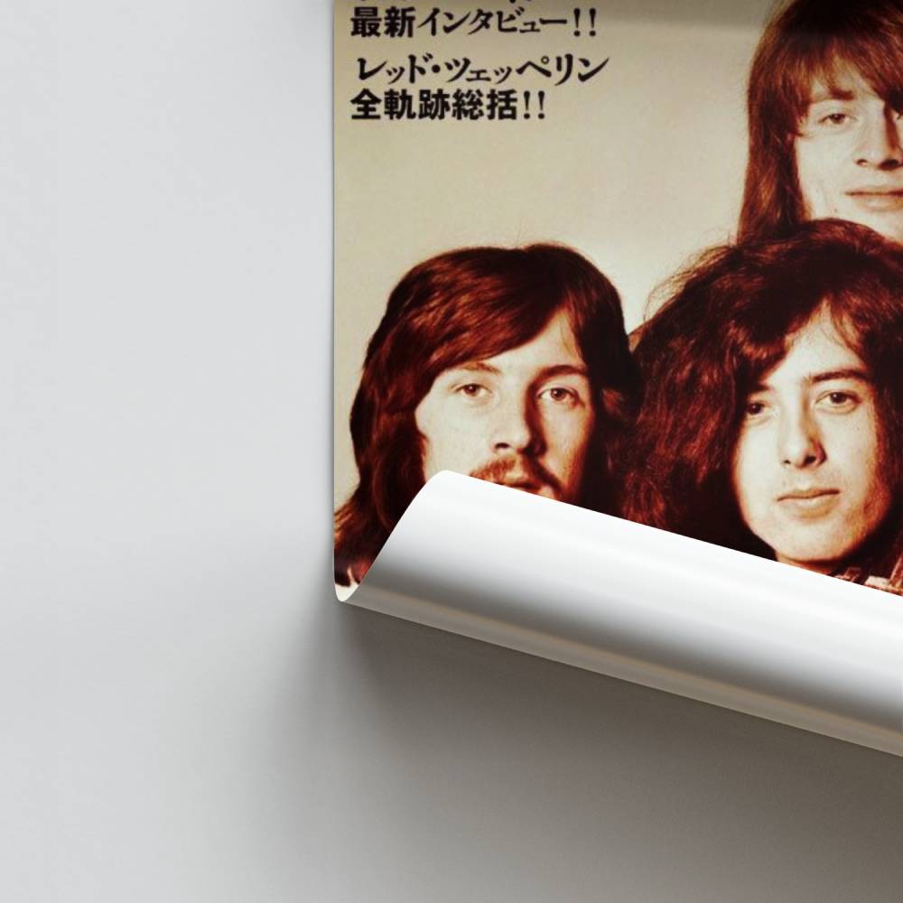 Poster Led Zeppelin Vintage Japanisch