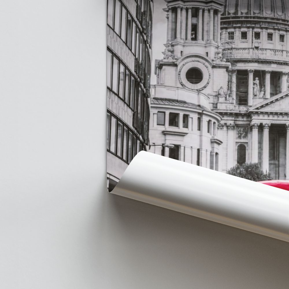 Londoner rotes Busplakat