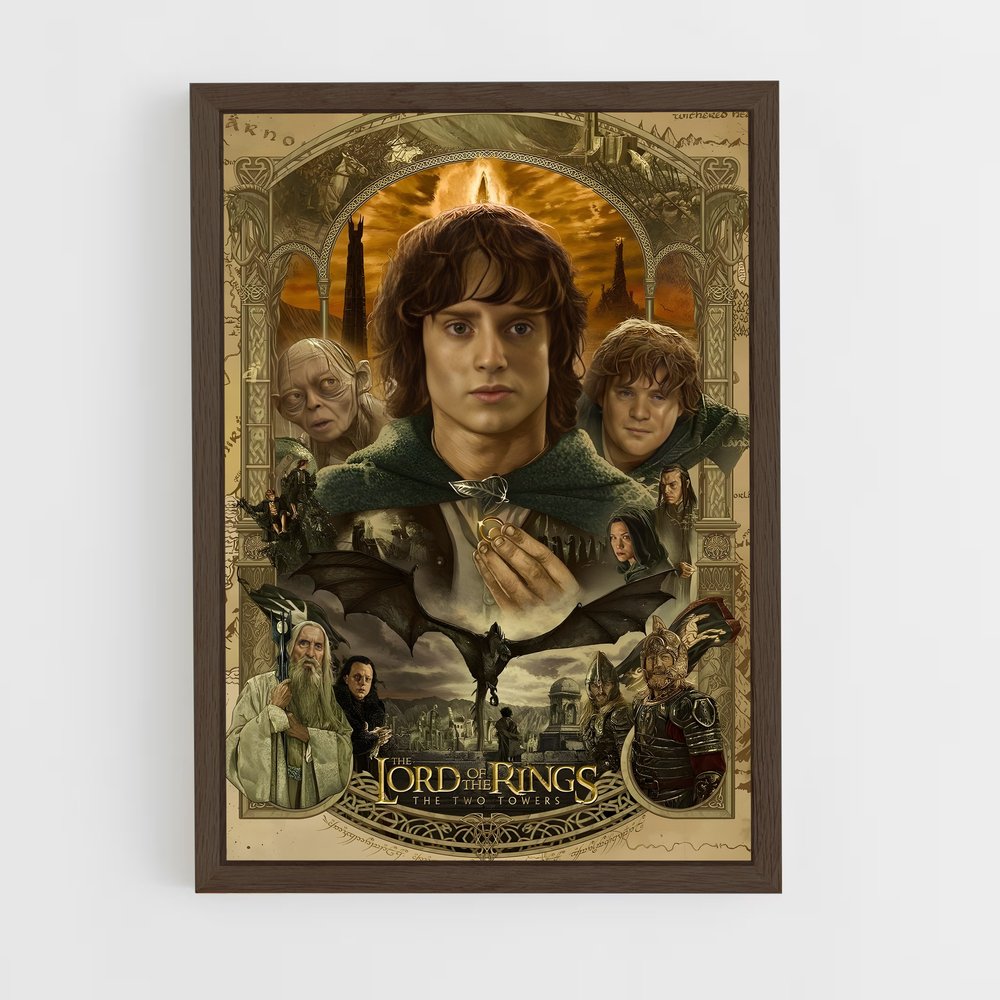 lord-of-the-ring-11 cadre Bois foncé