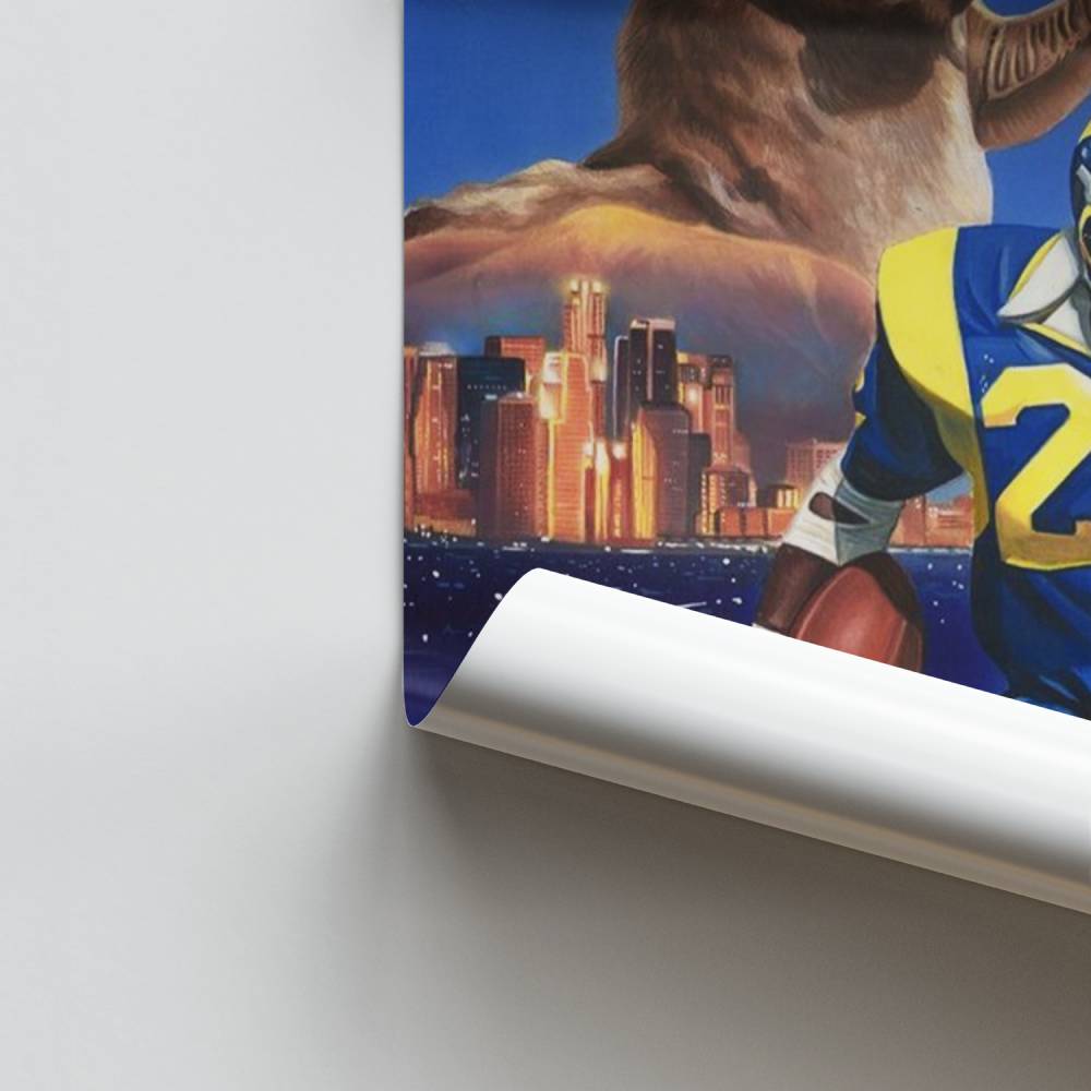 Vintage-Poster der Los Angeles Rams