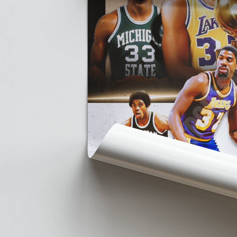 Poster Magische Basketball-Legende