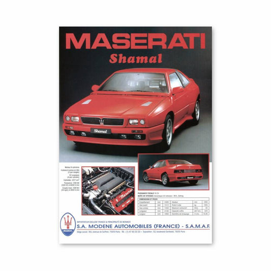 Poster Maserati Shamal