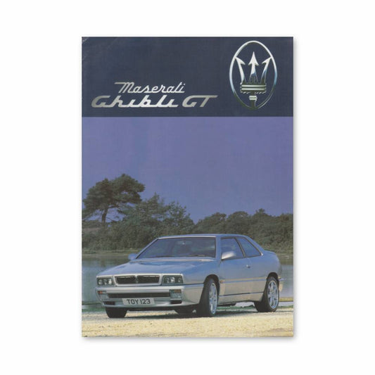 Poster Maserati Ghibli GT Vintage