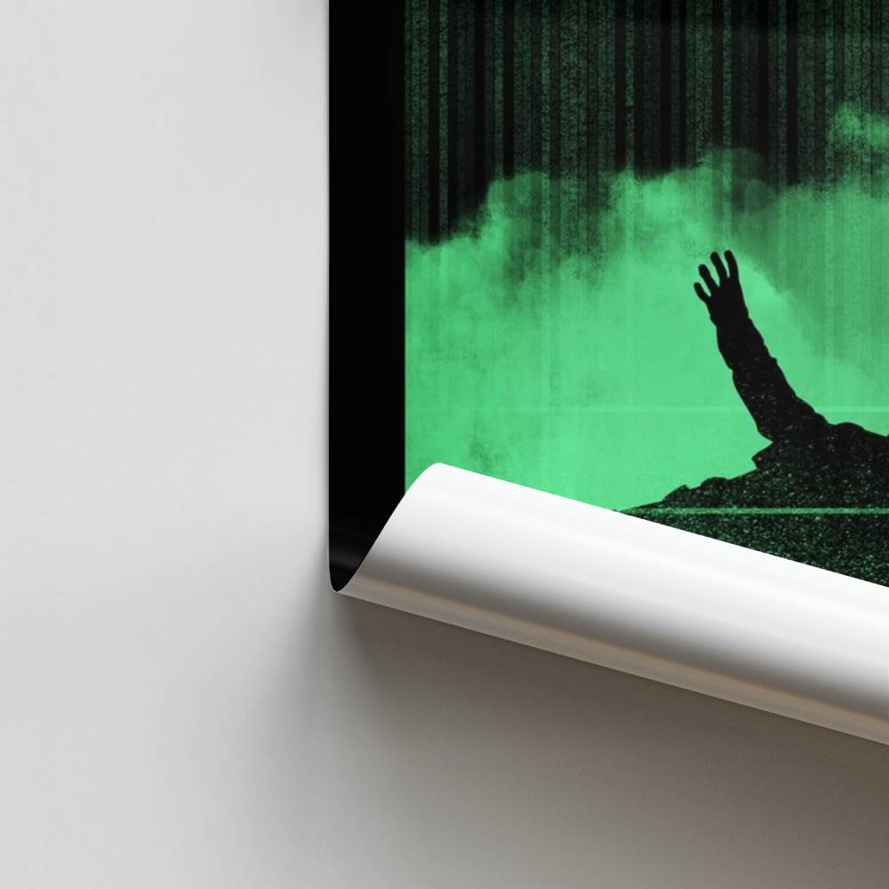 Poster mit verzerrter Realität