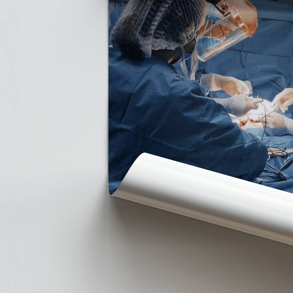Poster Chirurgie in Aktion