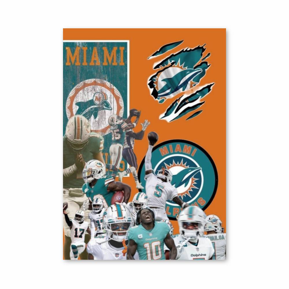 Poster Miami Dolphins Passion