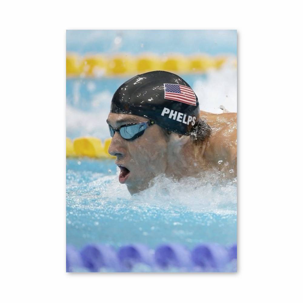 Poster Nageur Olympique