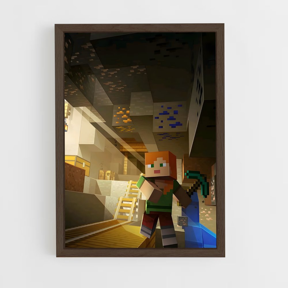 minecraft-13 cadre Bois foncé