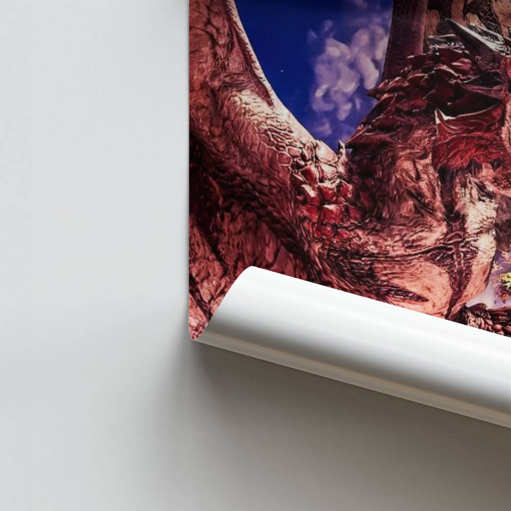 Scharlachroter Drache-Poster