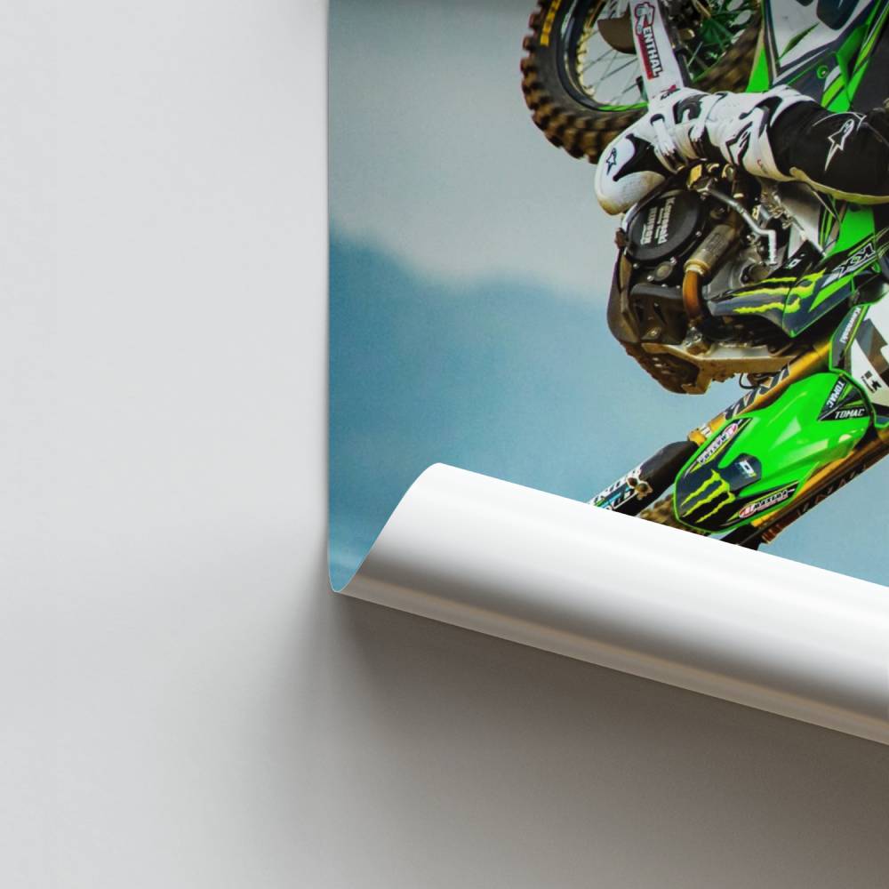 Poster Moto-Cross-Akrobatiksprung