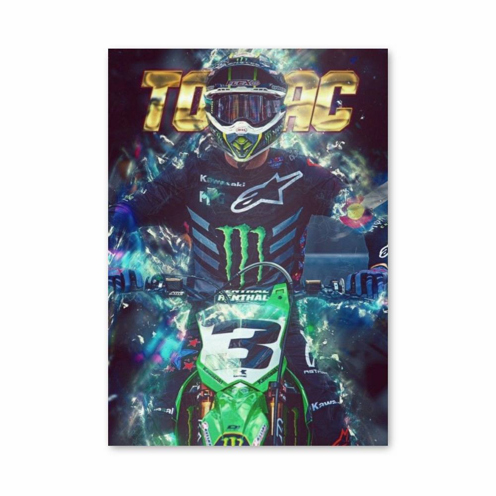 Poster Énergie Motocross