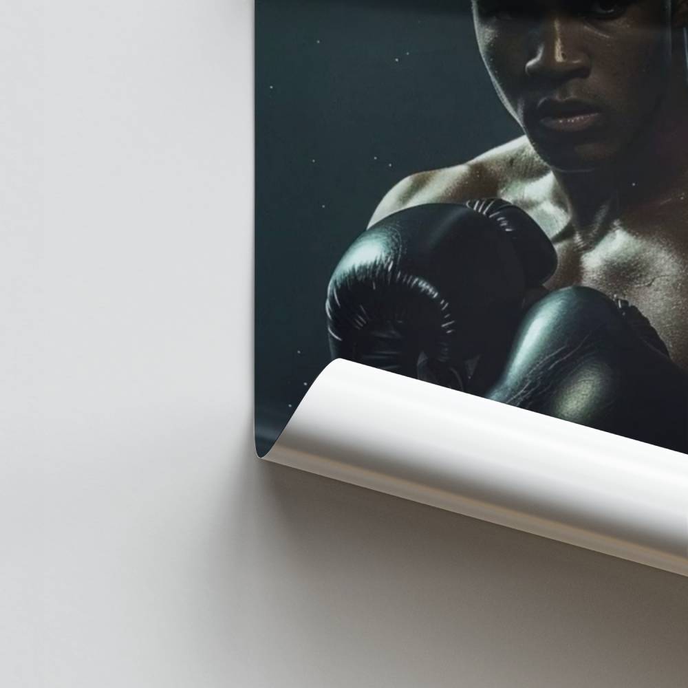 Poster Muhammad Ali Handschuhe
