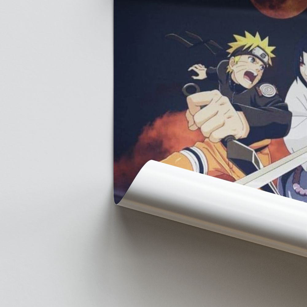 Poster Sasuke gegen Naruto