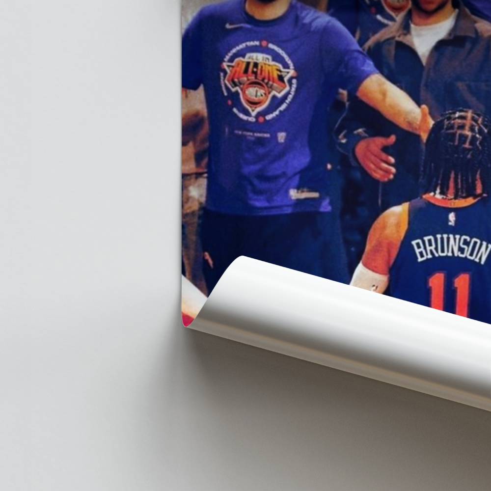 Triumphierendes Knicks-Teamplakat