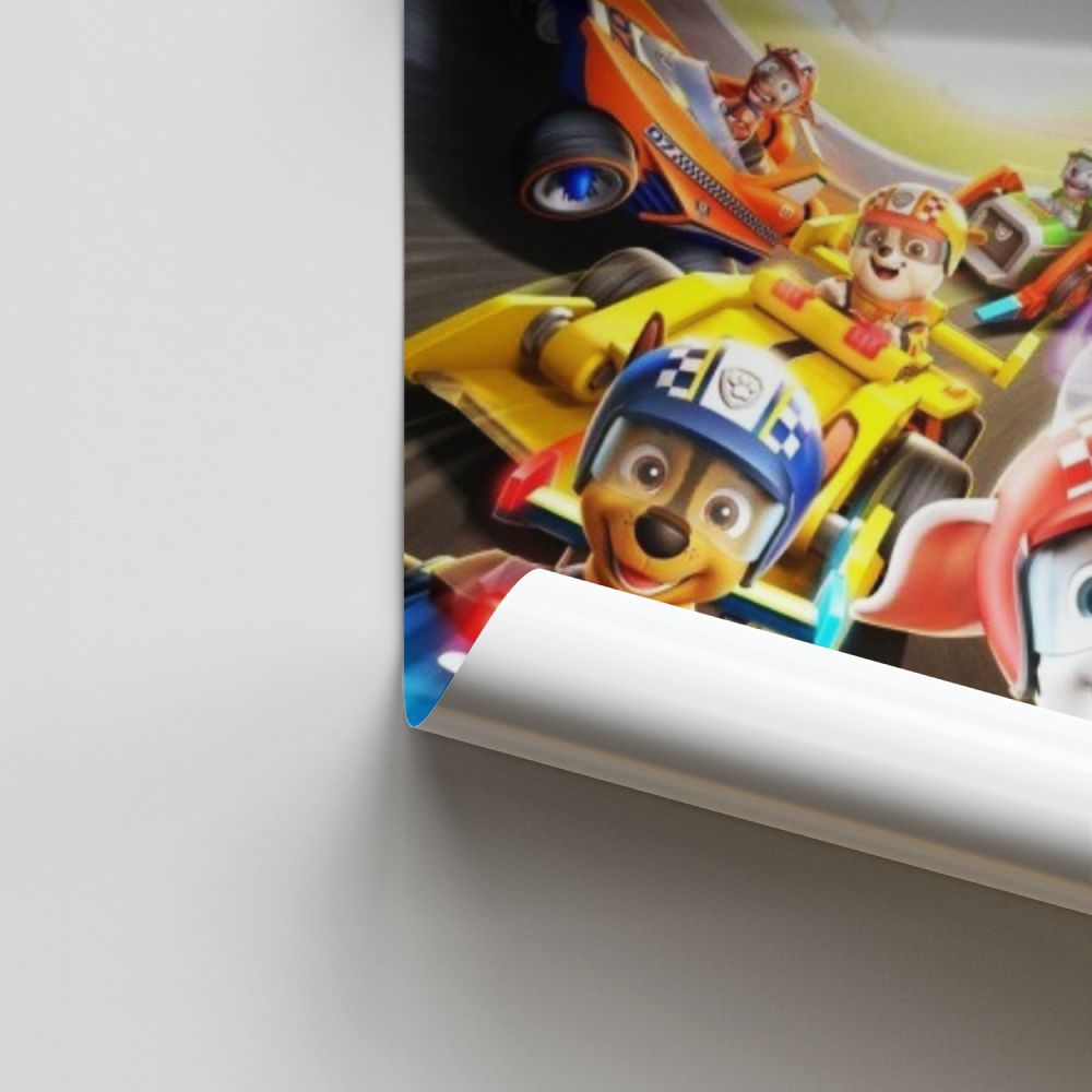 Poster Paw Patrol Rennen