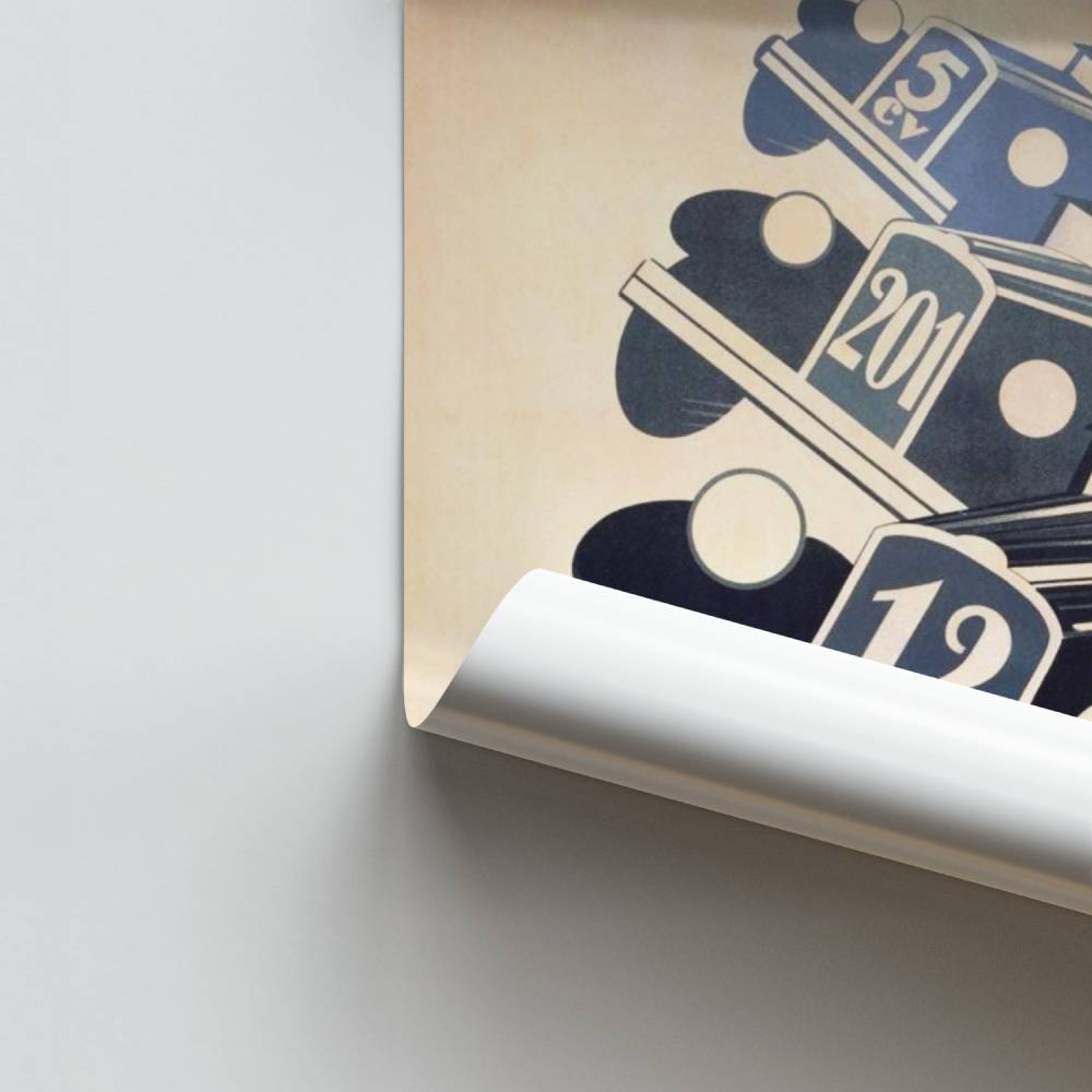 Poster Peugeot Vintage 1930