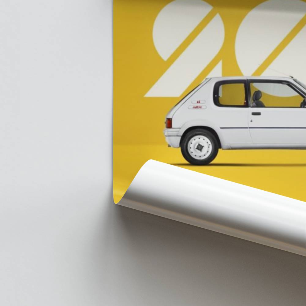Poster Peugeot 205 Vintage