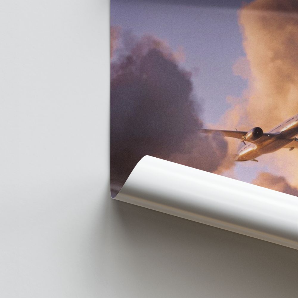 Flugzeuge Wolken Poster