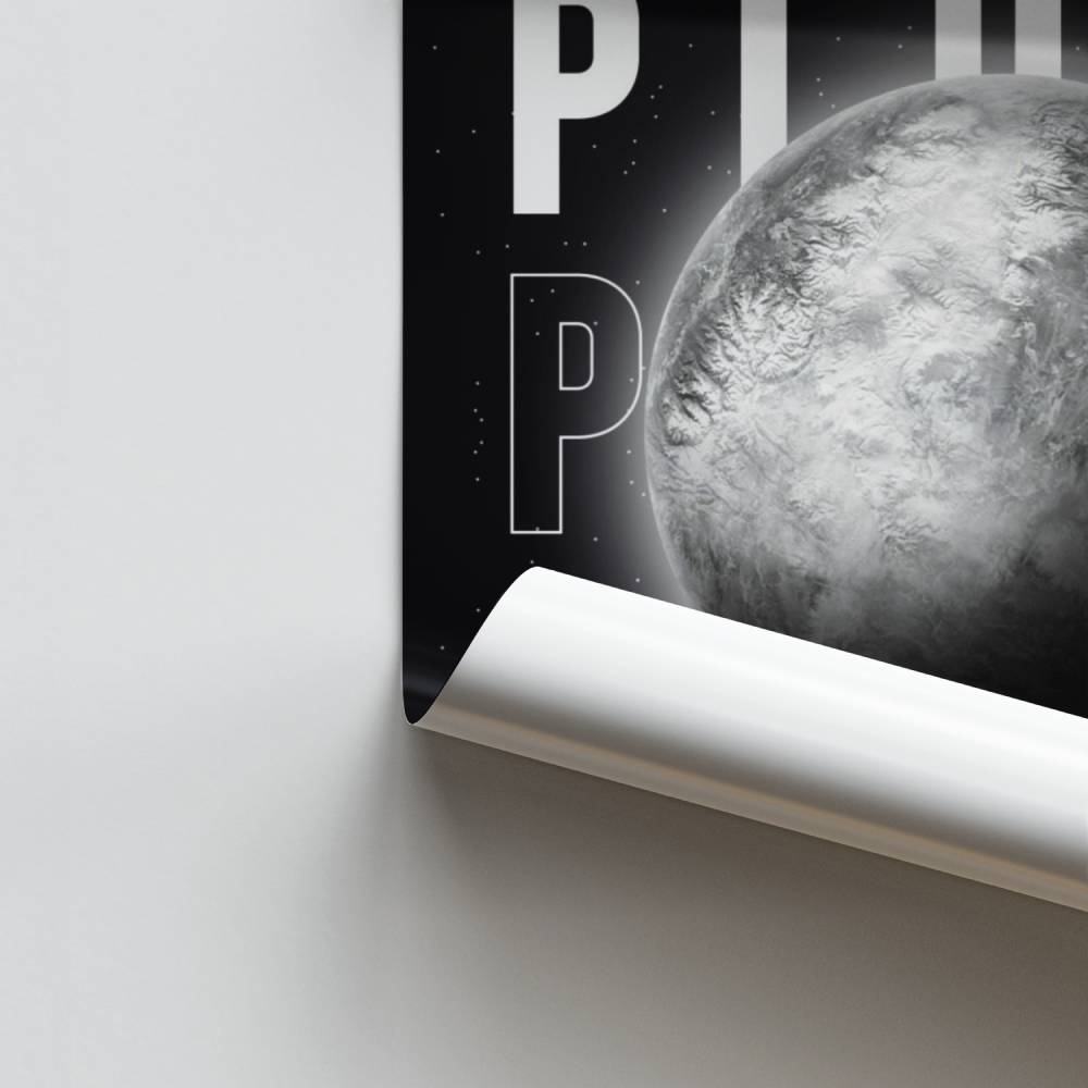 Geheimnisvolles Pluto-Poster
