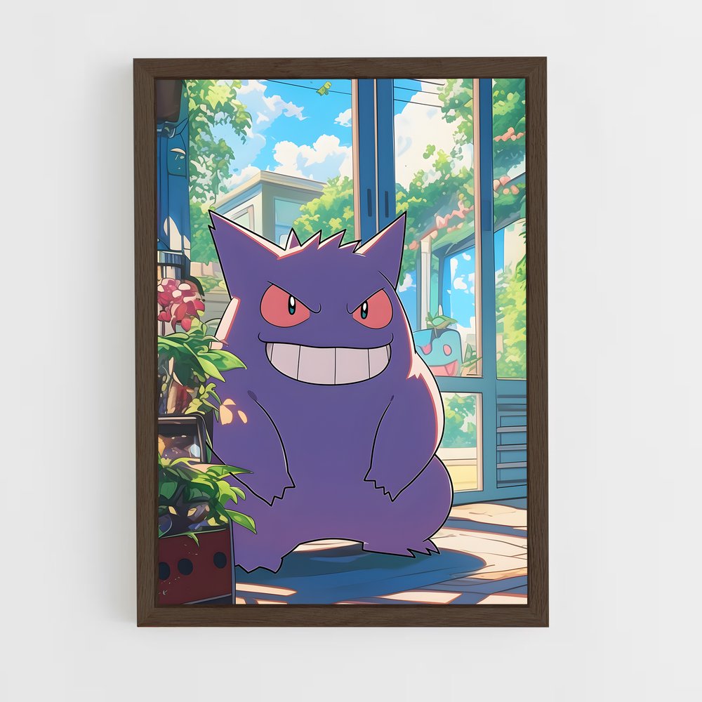 pokemon-25 cadre Bois foncé