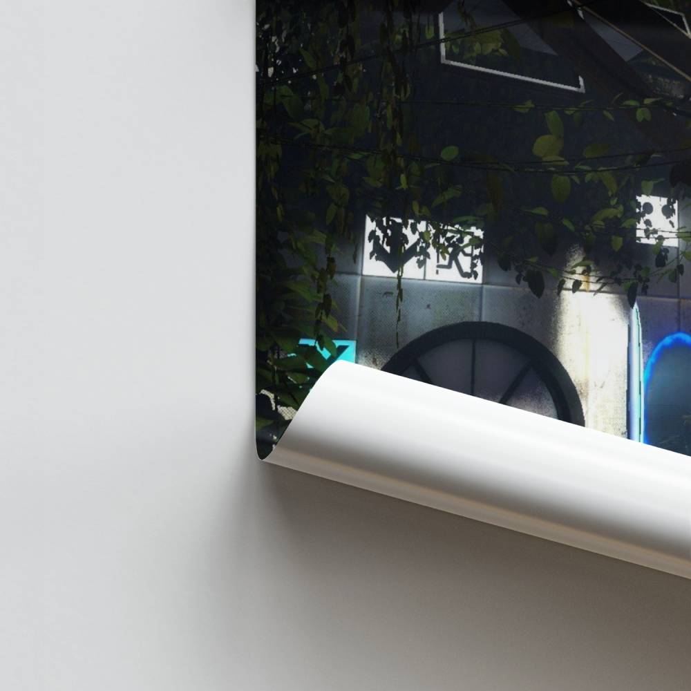 Leuchtendes Escape-Poster