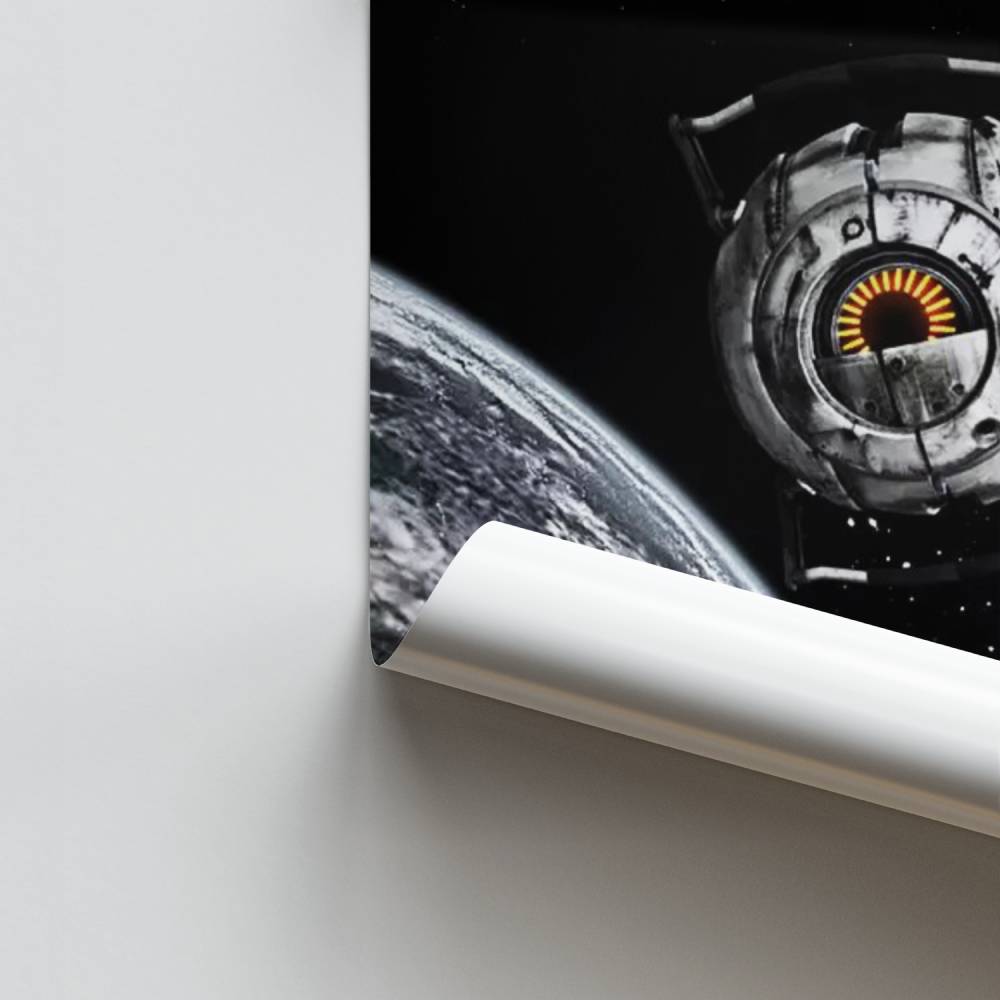 Poster „Unendlicher Raum“.