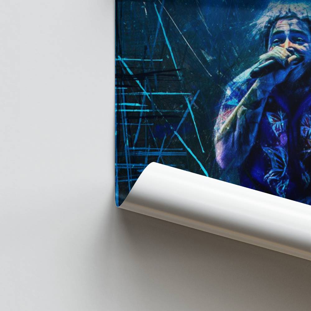 Blaues Vibes-Poster