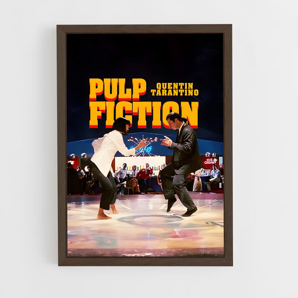 pulp-fiction-7 cadre Bois foncé