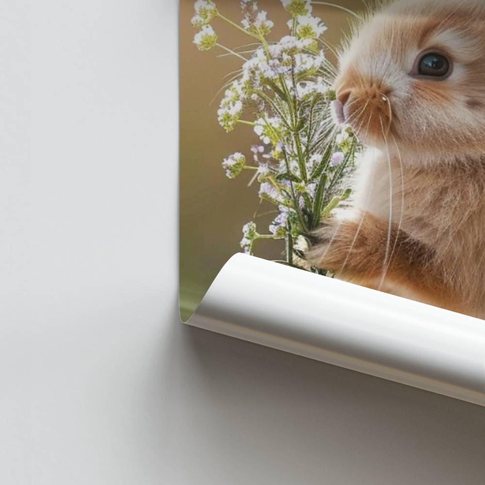 Helles Kaninchen-Poster