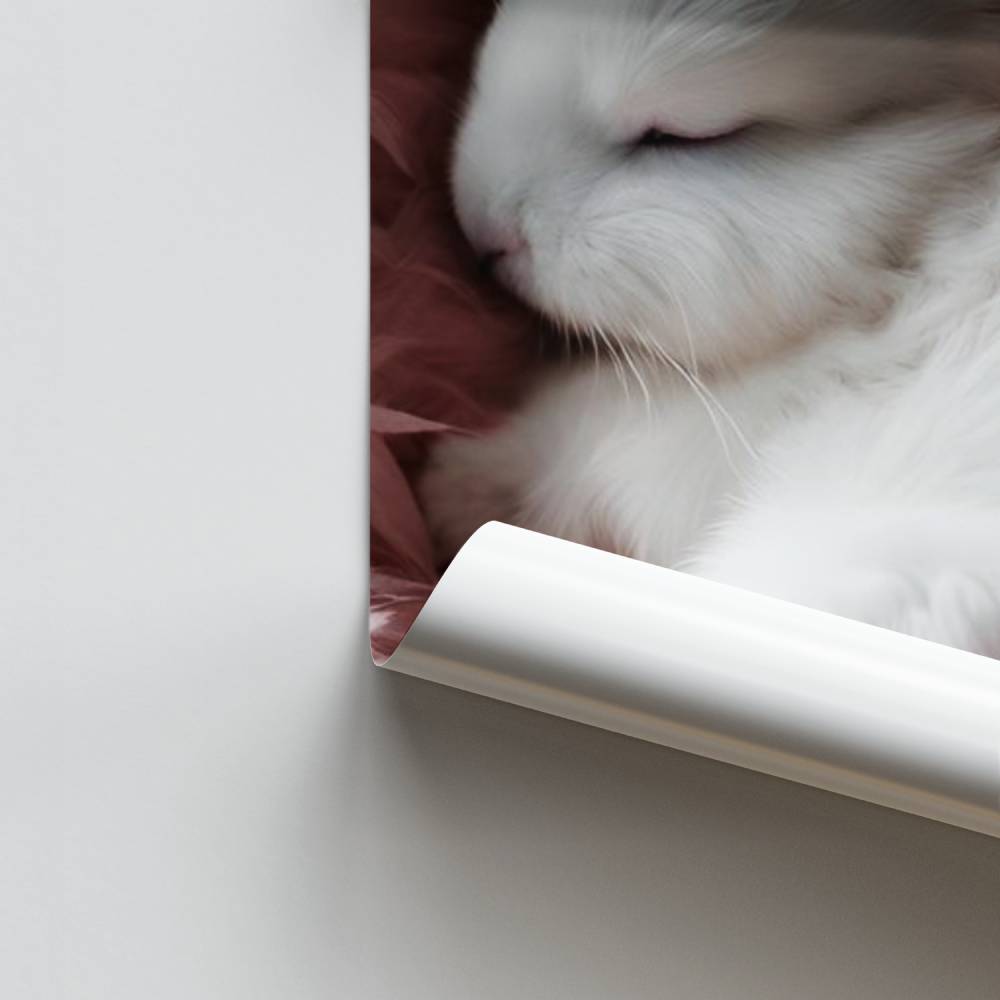 Süßes weißes Kaninchen-Poster