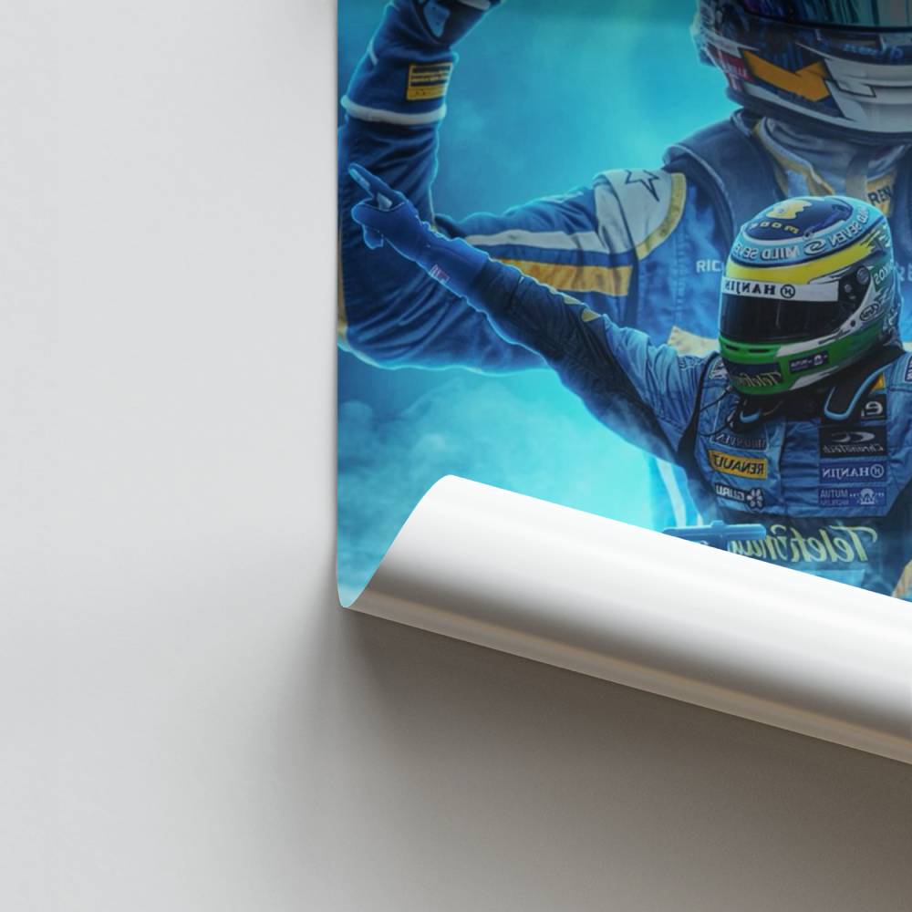 Poster Champion de Course