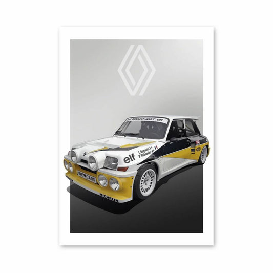 Poster Renault Turbo Vintage