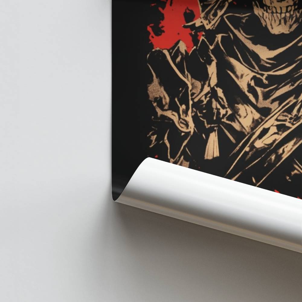 Poster Guerrier Squelettique